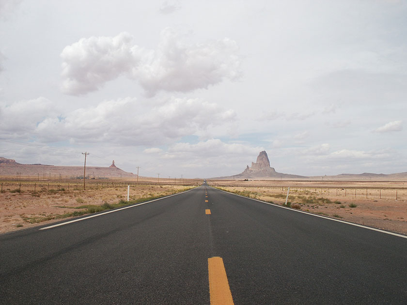 Die Straße zum Monument Valley