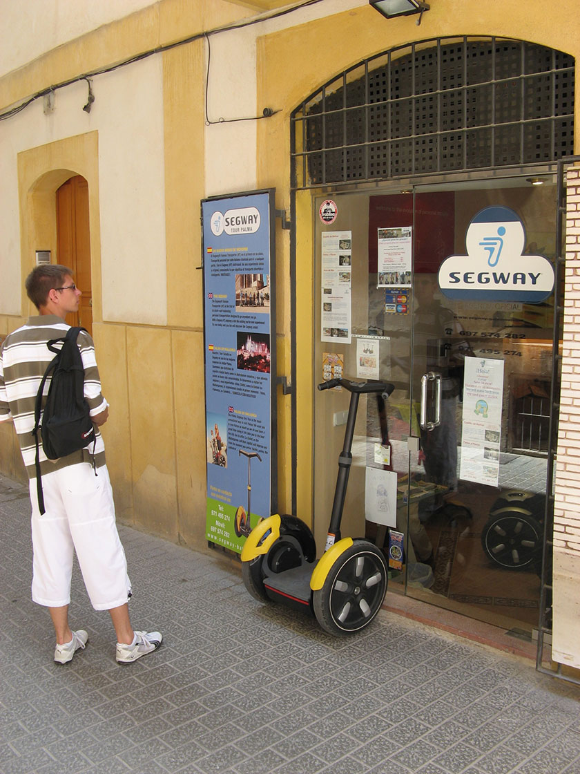 Eigentlich schade, dass wir es nicht doch gemacht haben: eine Segway-Vermietung in Palma