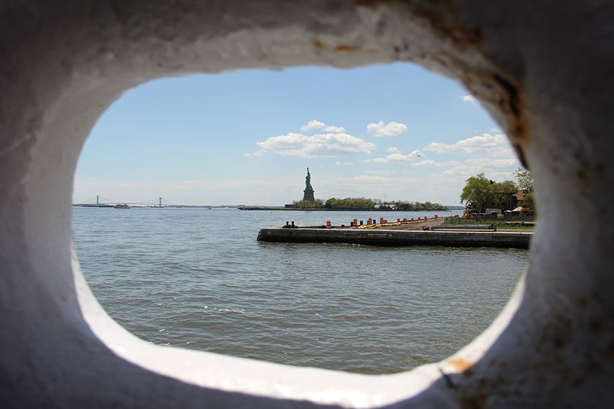 Liberty Island mit Freiheitsstatue
