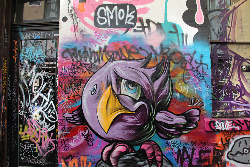 Graffitis in der Hosier Lane