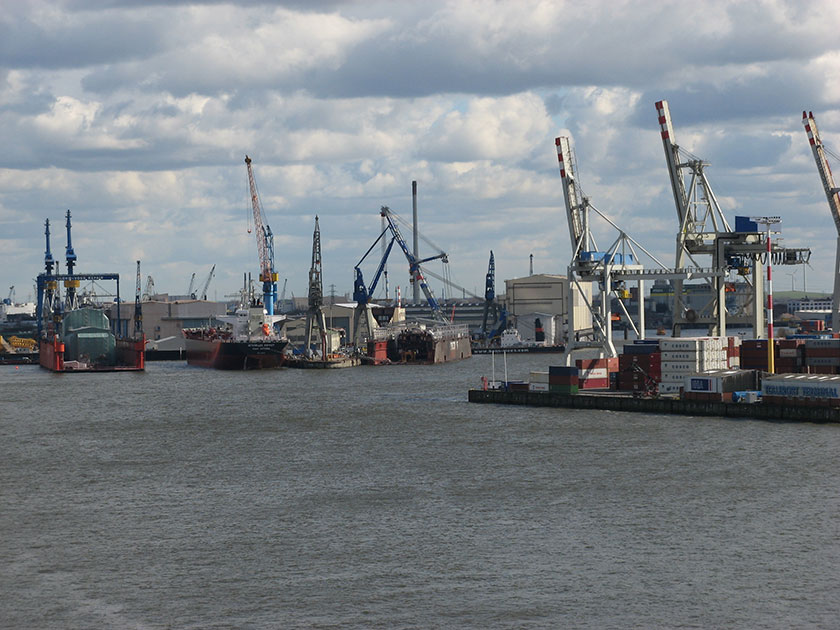 Die Docks von Blom und Voss