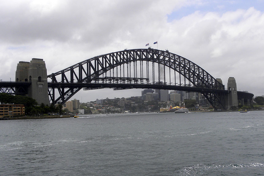 Die Sydney Harbour Bridge am Tag unseres Climbs