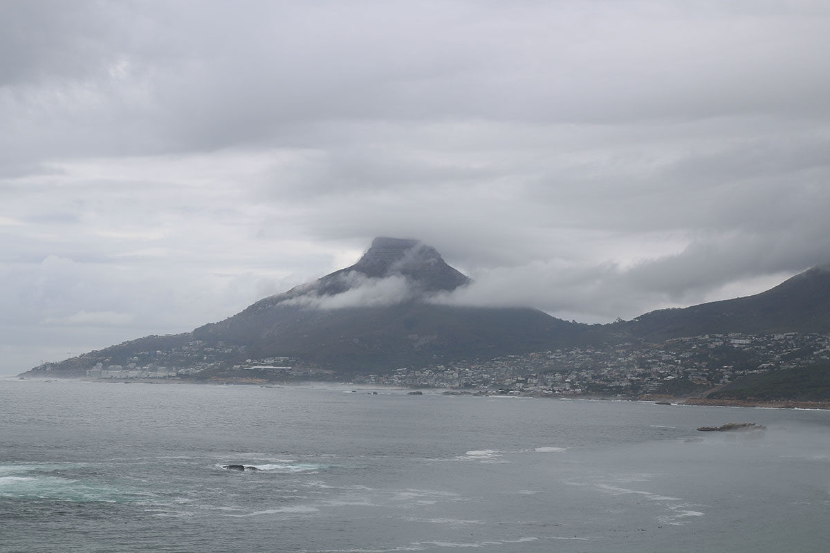 Schietwetter in Cape Town und der Lions Head in Wolken