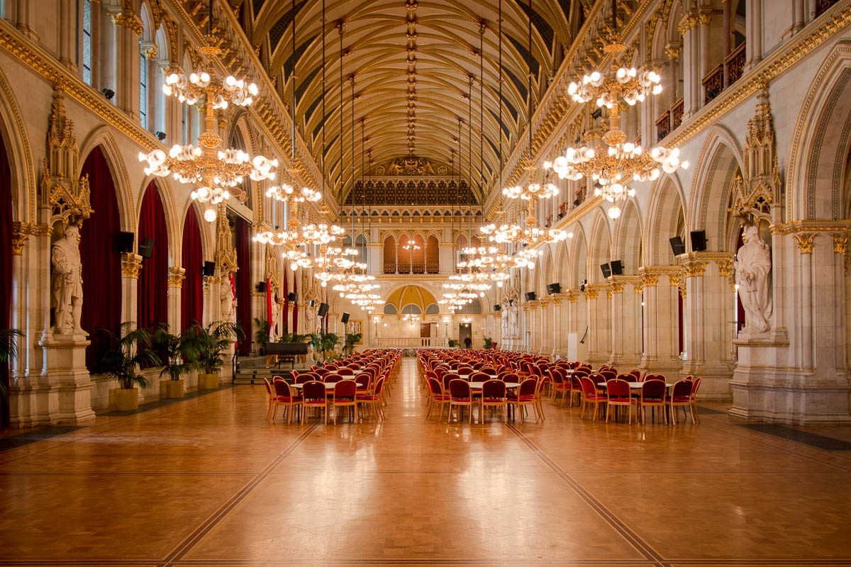 Der große Festsaal des Wiener Rathauses