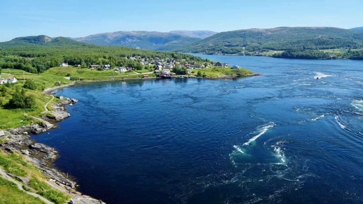 Der Saltstraumen, der stärkste Gezeitenstrom der Welt.
