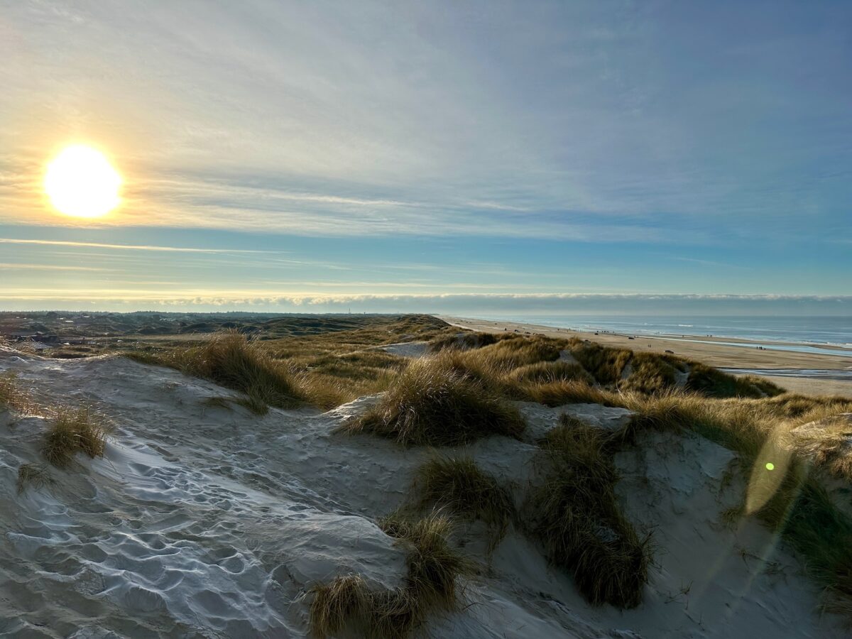 Jeden Tag haben wir die höchste Düne der Umgebung erklimmen müssen um an den Strand zu kommen, wurden aber mit einem tollen Ausblick belohnt.